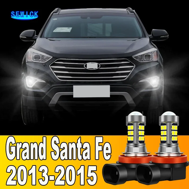 

Передняя противотуманная светодиодная лампа, 2 шт, для Hyundai Grand Santa Fe 2013 2014 2015