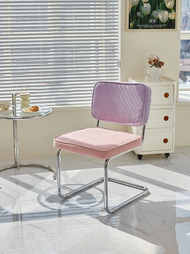 الشمال أثاث المنزل الطعام كرسي ضوء أثاث غرفة المعيشة الفاخرة Ins سروال قصير كراسي القهوة غرفة نوم مسند الظهر كراسي الغرور #1