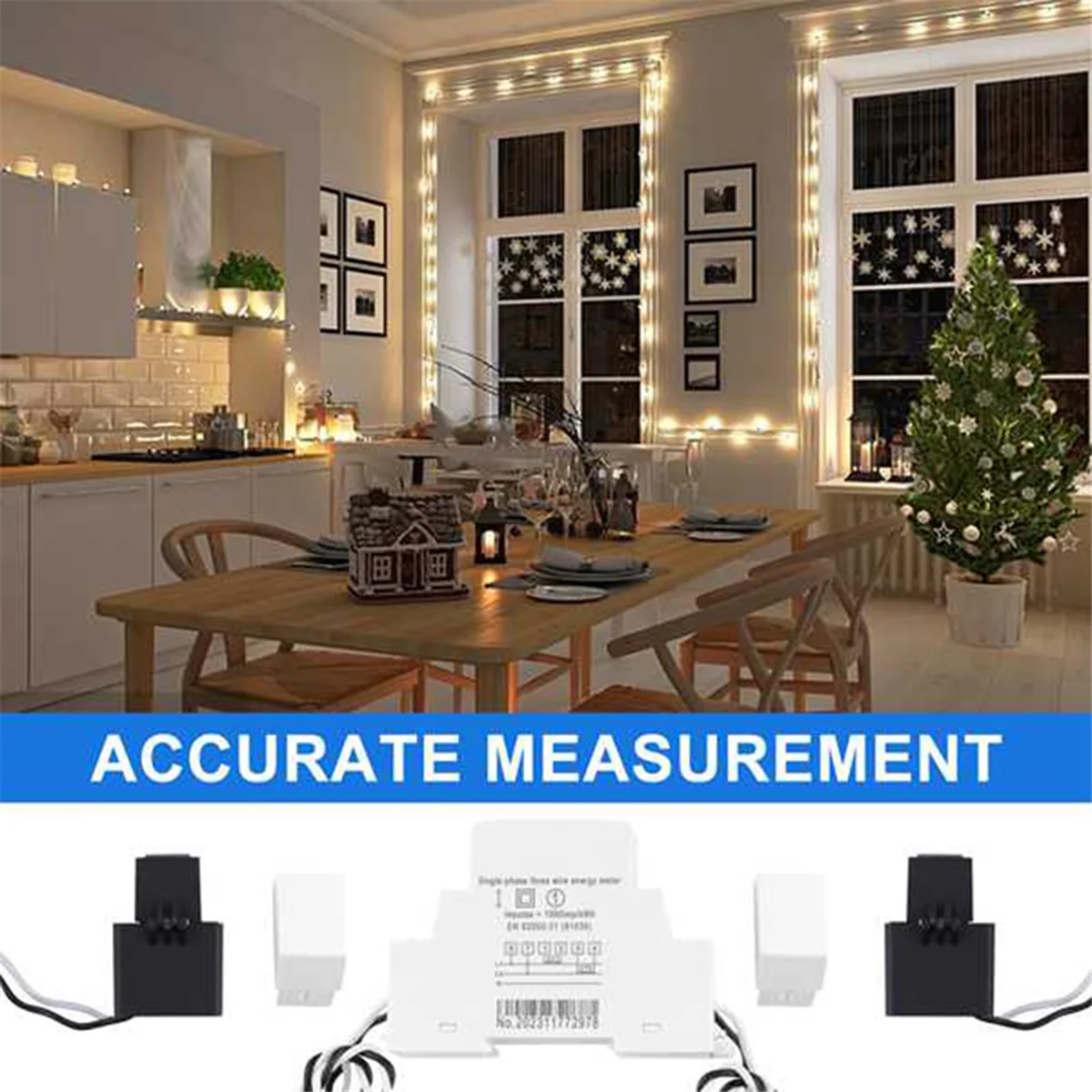 2 Phase 3 Wires 110V+110V 100A Din Rail 18mm Tuya WIFI Smart Energy Meter Power Consumption Monitor KWh Meter Wattmeter