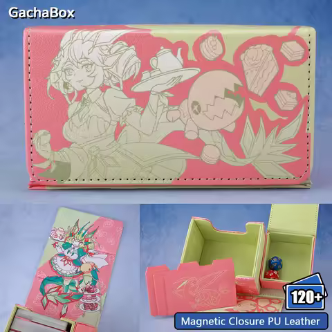Parlor Dragonmaid Flygon Deck Box Dicewinder for YGO PTCG,Fits 100 Double-Sleeved Cards,Dice Tray Card Storage Box for TCG OPCG