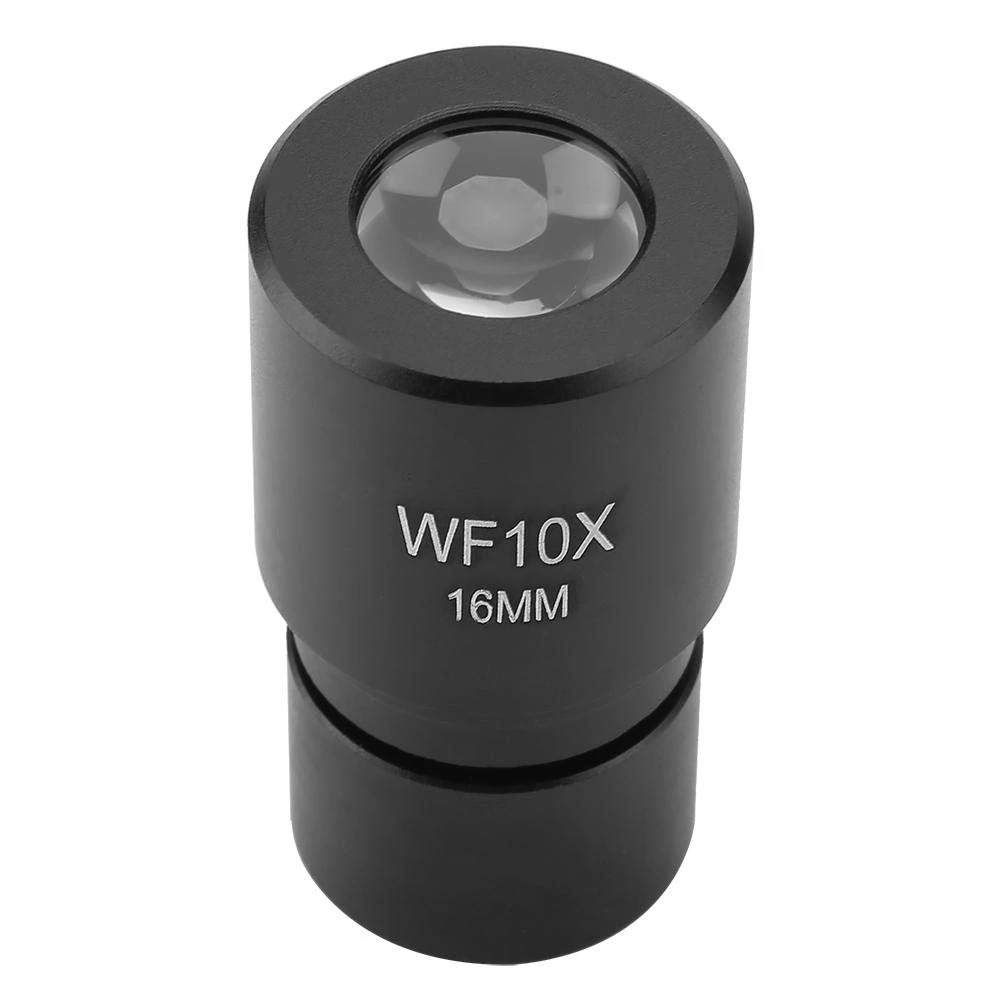 Lensa mikroskop, -R001 WF10X 16mm lensa mata untuk mikroskop biologi okular pemasangan 23.2mm dengan skala 0.1mm