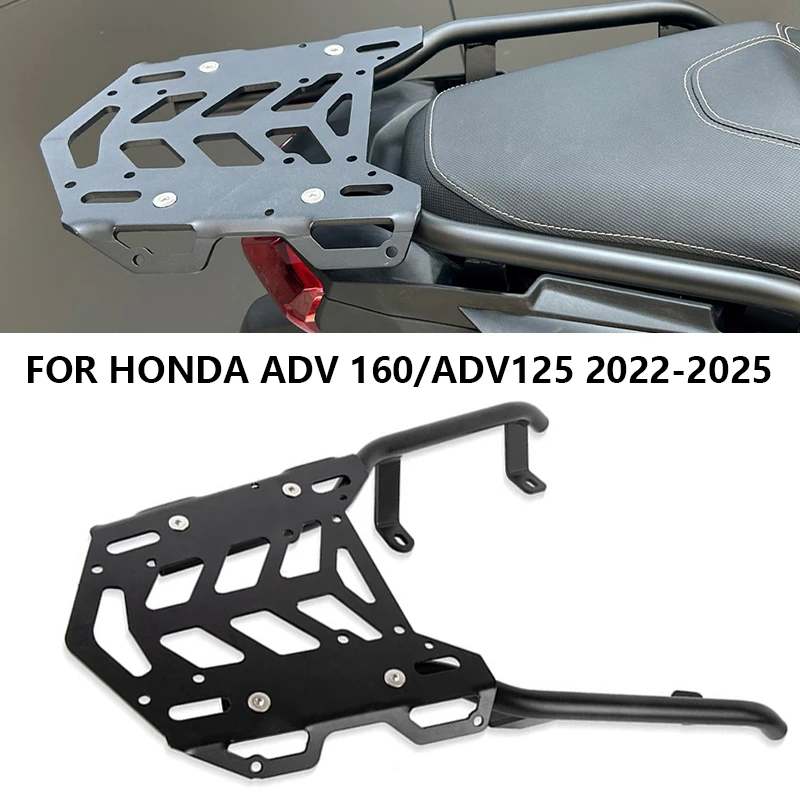 For Honda ADV160 ADV 160 2022-2025 Aluminium Alloy Rear Seat Rack Bracket Luggage Carrier Cargo Shelf Support Accessories