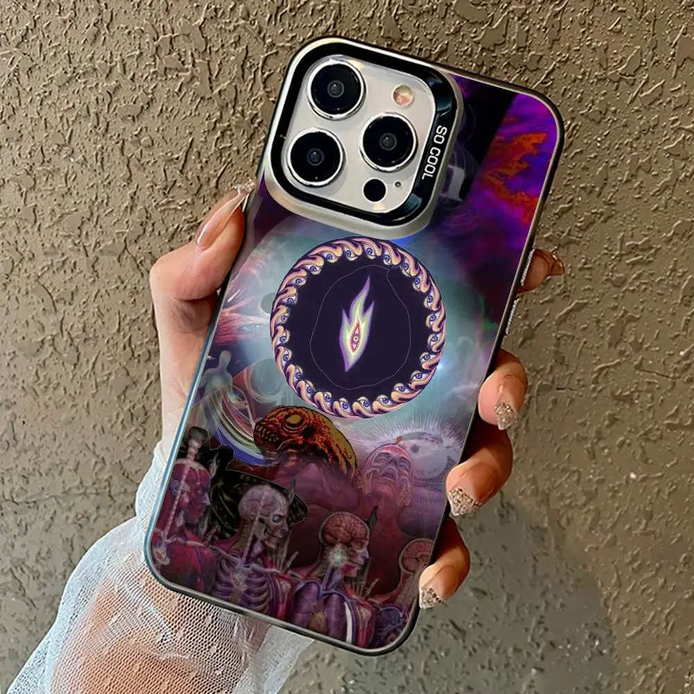 Classic Tool Band Lateralus Phone Case For iPhone17,16,15,14,13,12,11 Pro Max Blcak Matte Shockproof Cover