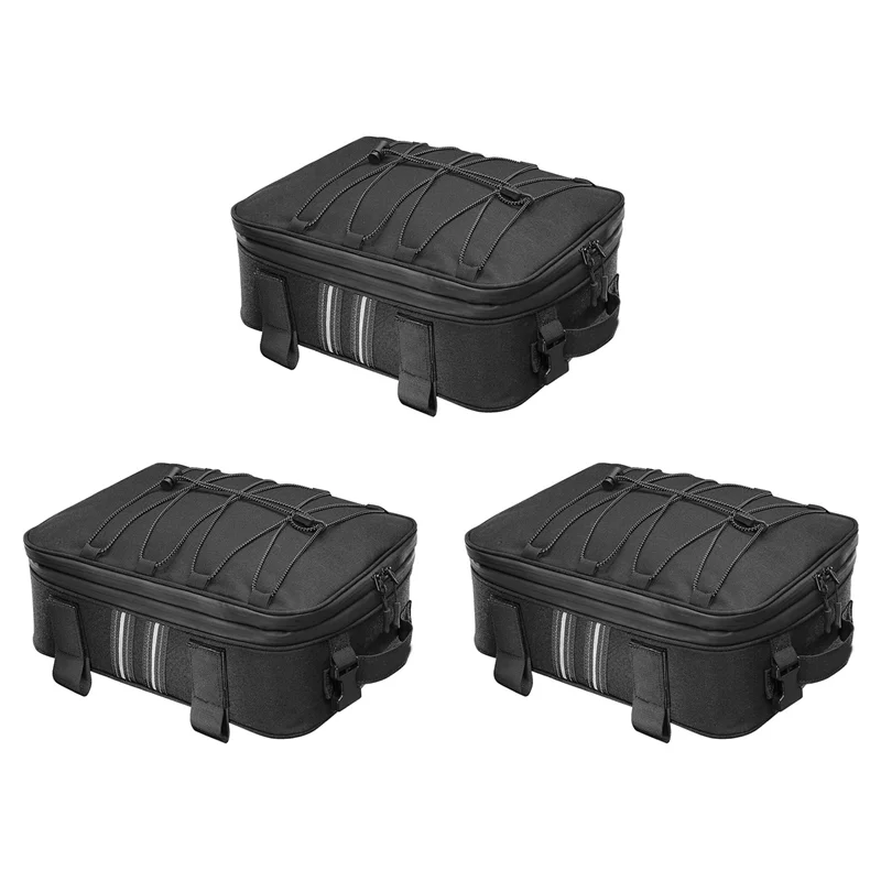 

3X Motorcycle Rear Seat Luggage Bag Tail Box Top Bag For BMW R1200GS R1250GS Accessories