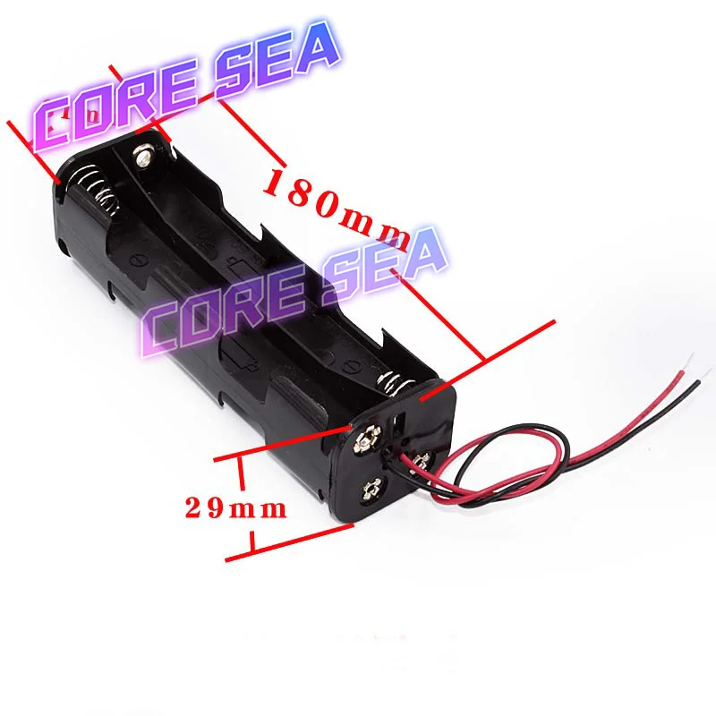 8-section No.5 battery box with series connected long strip double layer back-to-back 12V battery box compartment slot AA