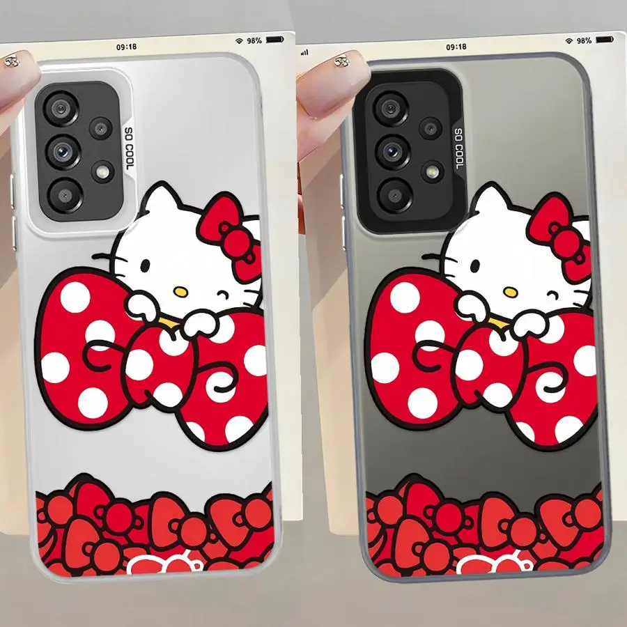 Cute Sanrio Hello Kitty Phone Cover Case for Samsung Galaxy A34 A37 A26 A50 A15 A16 A31 A07 A17 A54 A51 A04 A56 A23 A12 A72 A57