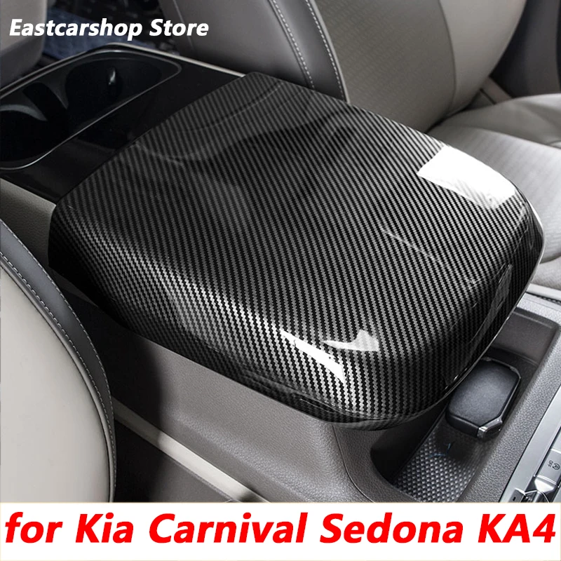 

For Kia Carnival Sedona KA4 2021 2022 Car ABS Armrest Cover Decorative Cover Anti-slip Scratch-resistant Protection Accessories