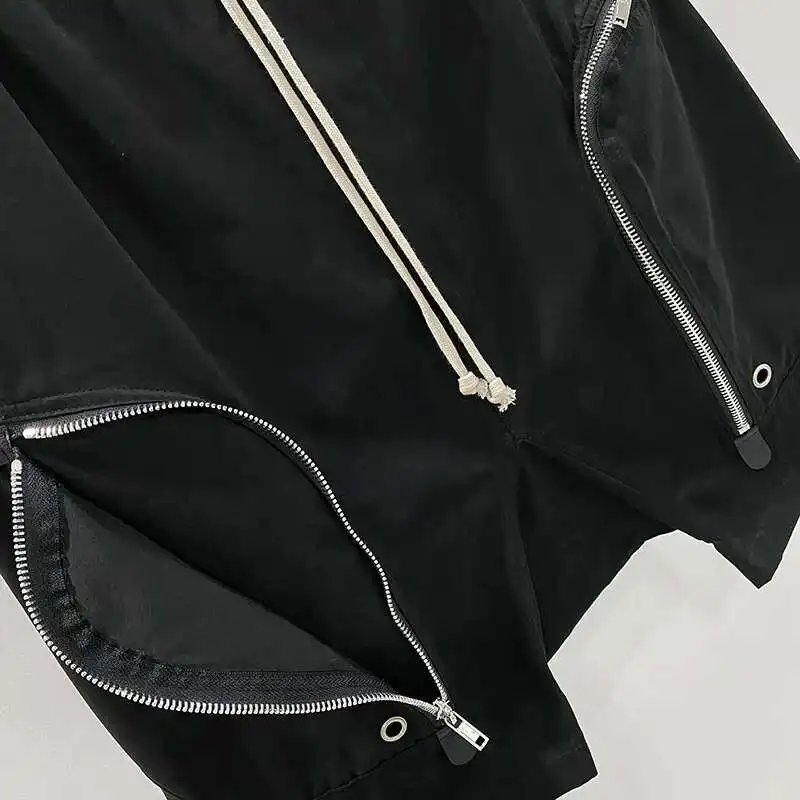 PFNW جودة عالية سستة جيوب كبيرة وظيفة السائق هارلان قطرة الركبة طول السراويل الرجال الرباط مرونة الخصر السراويل المد