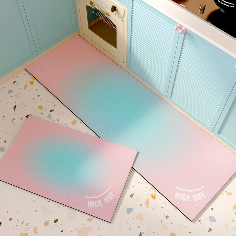 Kitchen Carpet Long Rug Pvc Leather Waterproof Non-slip Floor Mat Home Decoration Alfombra De Cocina שטיח למטבח Tapete Cozinha