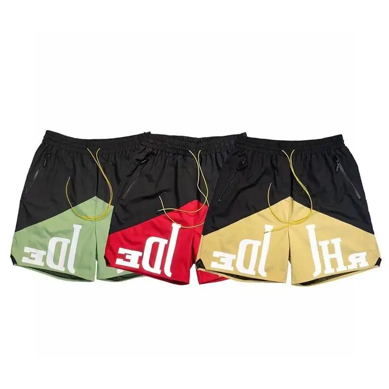 

Trendy Color Blo Letter Print American High Street Loose Casual ex Knitted Dstring Me orts for Youth Summer