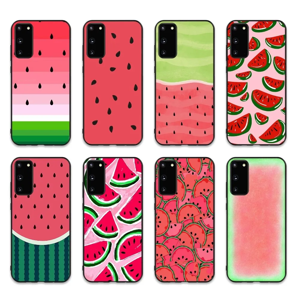 Summer Cartoon Watermelon Phone Case For Samsung S 9 10 20 21 22 23 30 23 24 plus lite Ultra FE S10lite Fundas