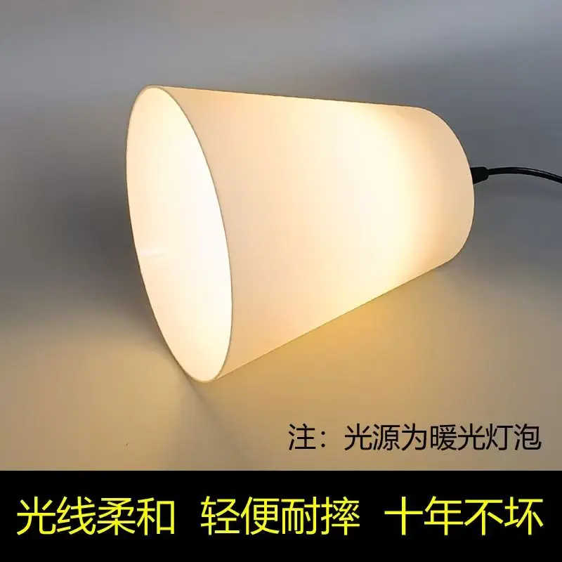 Plastic Acrylic Pendant Lamp Shade,White,Lightweight,Durable,Shatterproof,Soft Light,Eye Protection, Table & Wall Lamp Housing