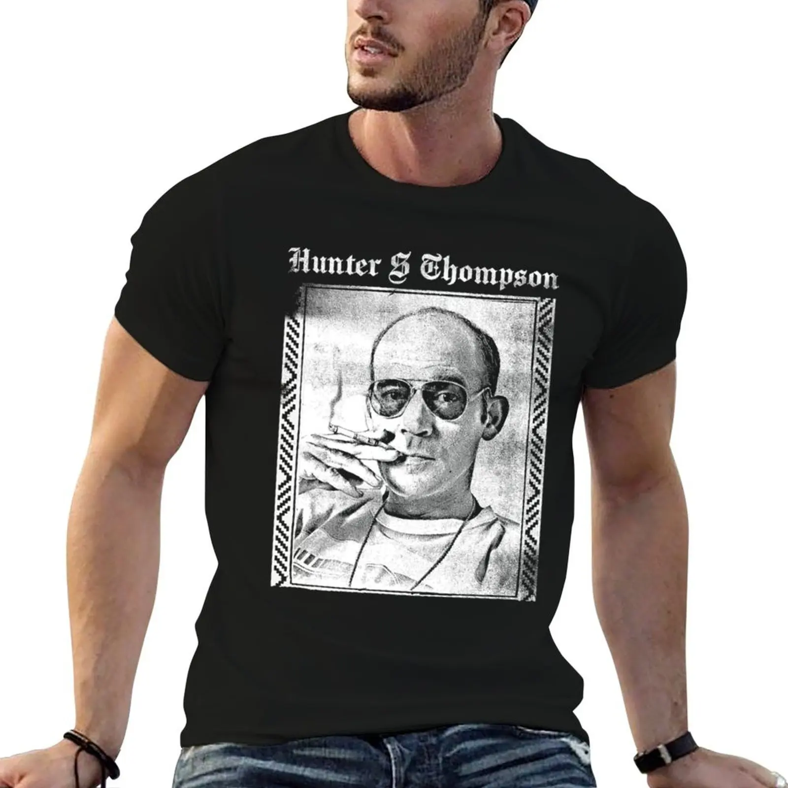 Hunter S Thompson T-Shirt Blouse oversized graphic tee men tshirt