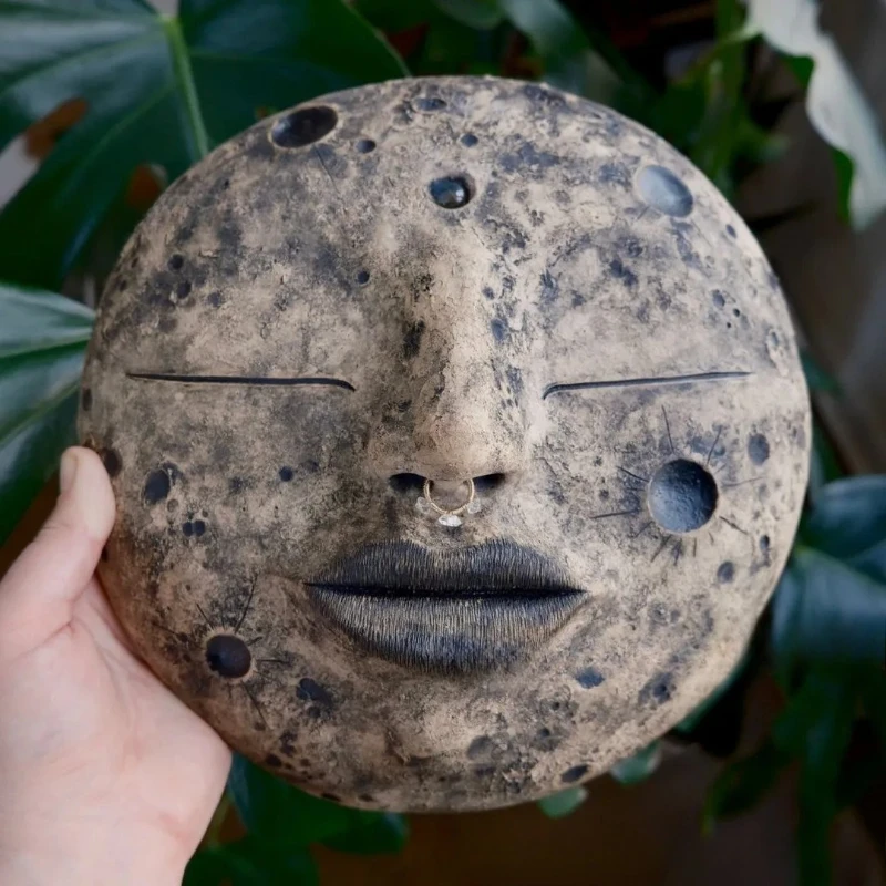 

Moon mask living room decoration ornament