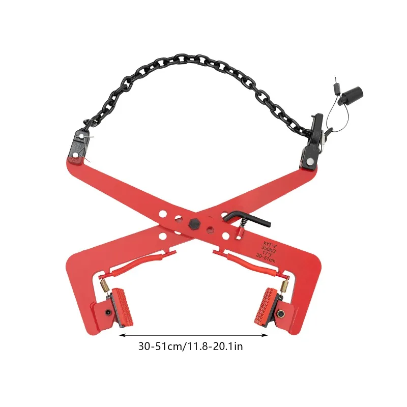 

High-Visibility Pallet Puller Clamp, Adjustable Opening 11.81-20.08inch, Durable Alloy Steel, Efficient Clamping, Easy to Clean