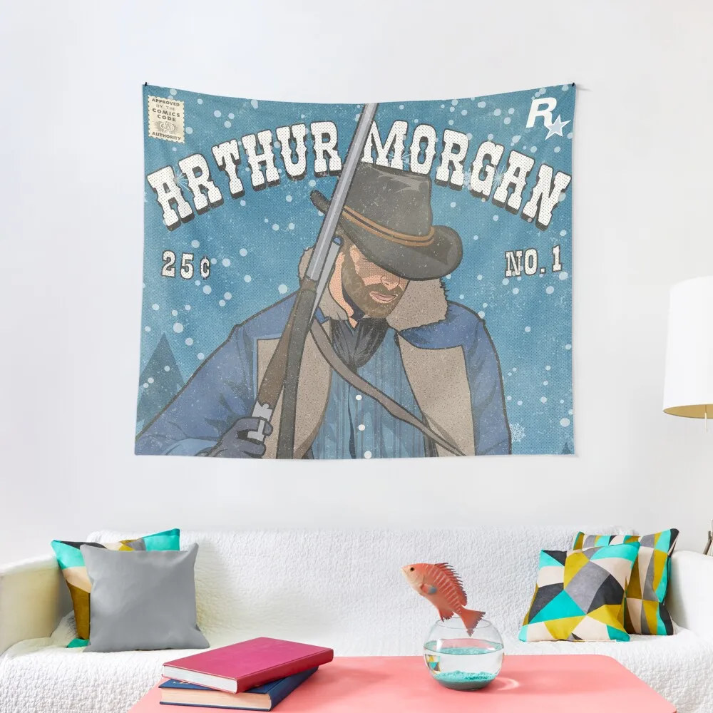 

arthur morgan comic Tapestry Bedroom Decor Aesthetic Aesthetic Home Decor Japanese Room Decor Tapestry