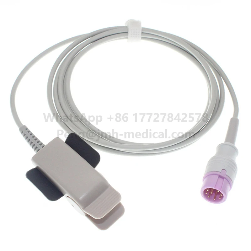 

Многоразовый датчик Spo2 совместимый с Mindry Passport 8 T1 iPM-9800 монитор, кабель оксиметрии пальца/уха, 8 контактов 3 м.