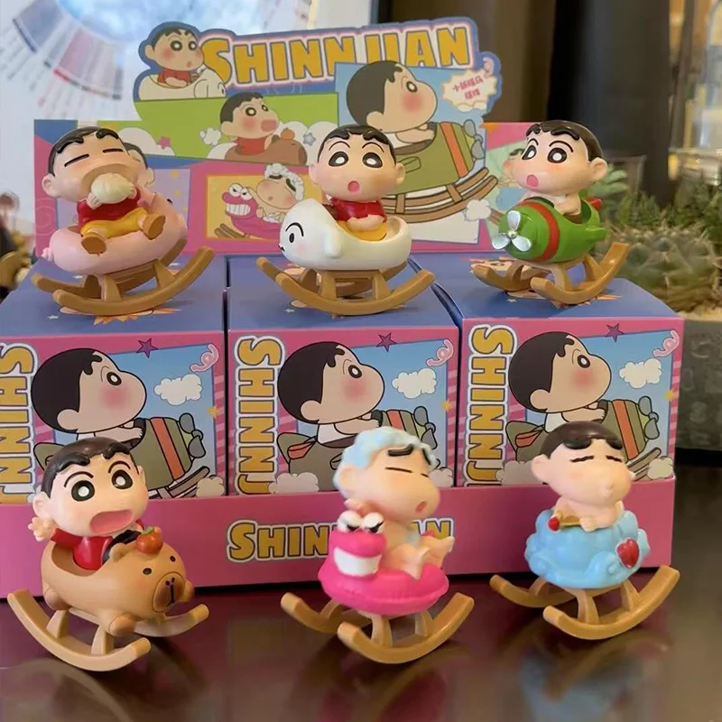 Crayon Shin-Chan Blind Box Rocking Horse Shinnosuke Cute Creative Doll Decoration Gift For Girls On Holidays