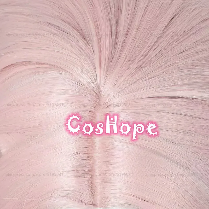 2025 JIAO QIU النساء 68 سنتيمتر الشعر الطويل الوردي التدرج شعر مستعار أنيمي تأثيري مقاومة للحرارة بيروكات صناعية #6