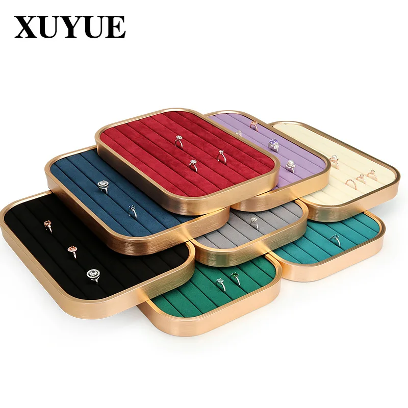 

Jewelry Display Tray Metal Round Edge Ring Earrings Jewelry Tray Display Jewelry Props Jewelry Tray Spot