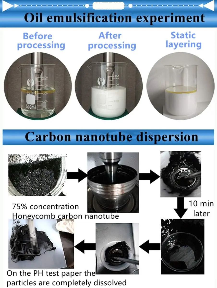 Machine d'homogénéisateur de Laboratoire à Écran Tactile de 1800W, ÉLiban sifiant à Nanoparticules de 1200ml