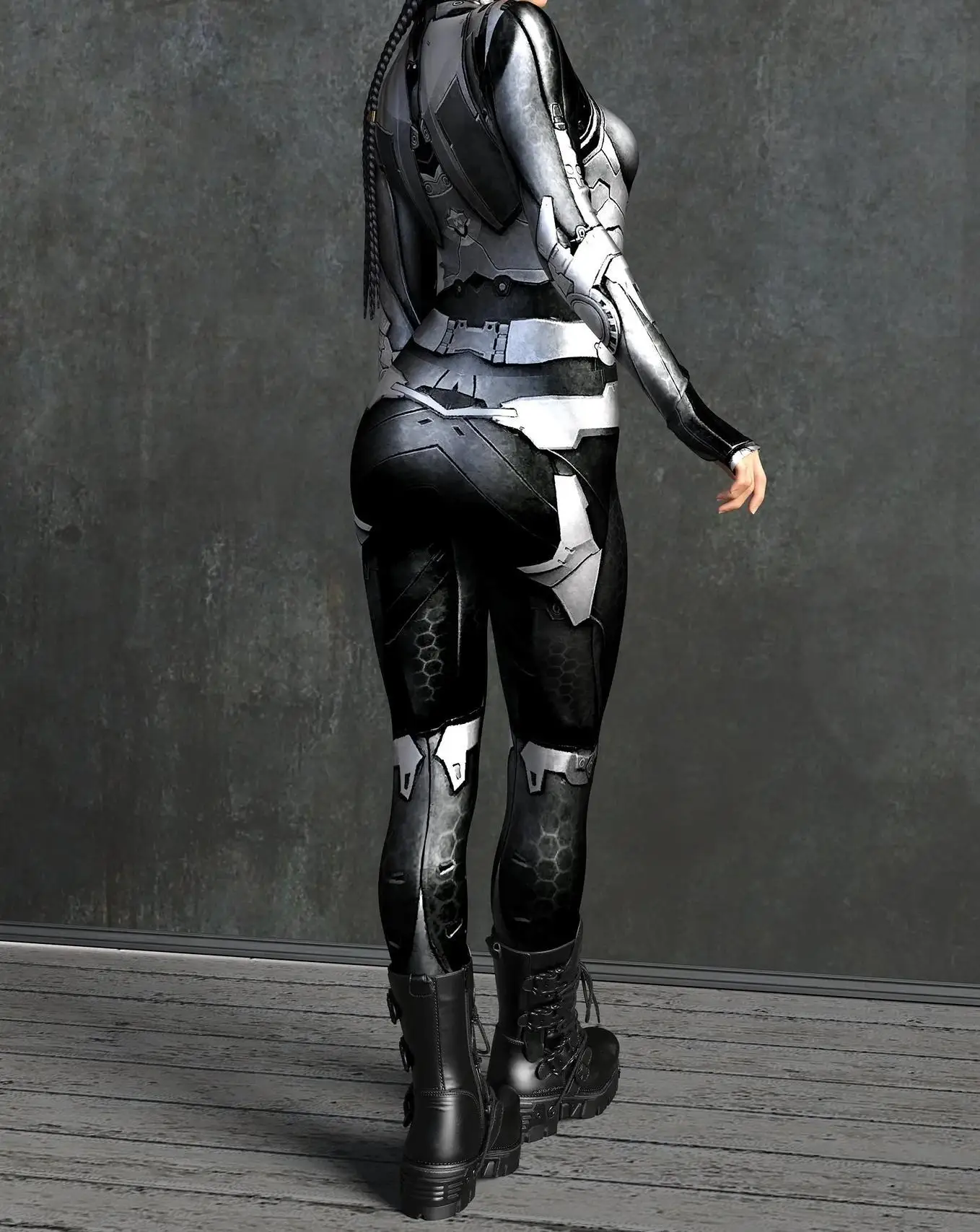 Damen Sexy Rüstungs-Overall für Feiertage, Partys, Halloween, Karneval, Cosplay-Kostüm, Steampunk-Maskerade-Bodysuit – Detail 5
