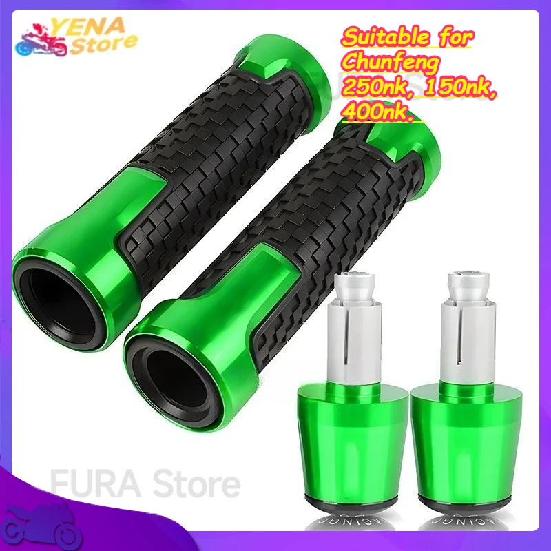 

Put the handlebar grip on. Motorcycle accessory. Suitable for Chunfeng 250nk, 150nk, 400nk.
