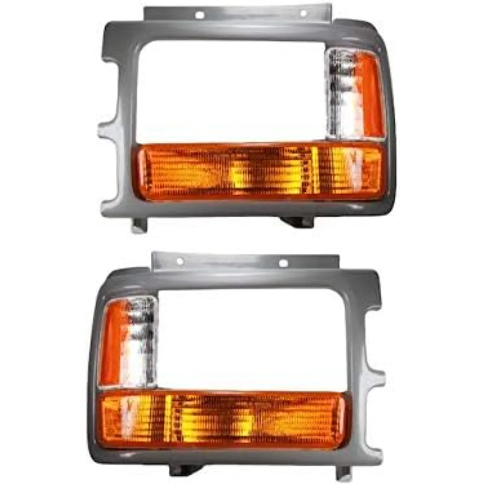 US  Headlight Bezel - Set of 2 - Compatible with 1991-1996 Dodge Dakota with Composite Headlights