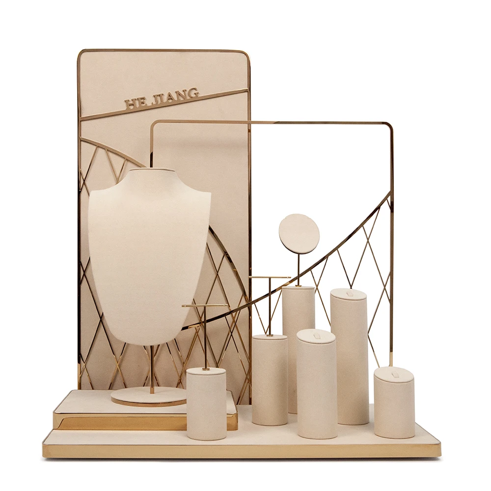 

Top Quality Suede Luxury Elegant Jewelry Display for Necklaces, Rings Earrings and Pendants