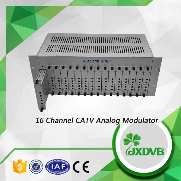 16 Channel RF Agile Modulator Analog cable tv modulator