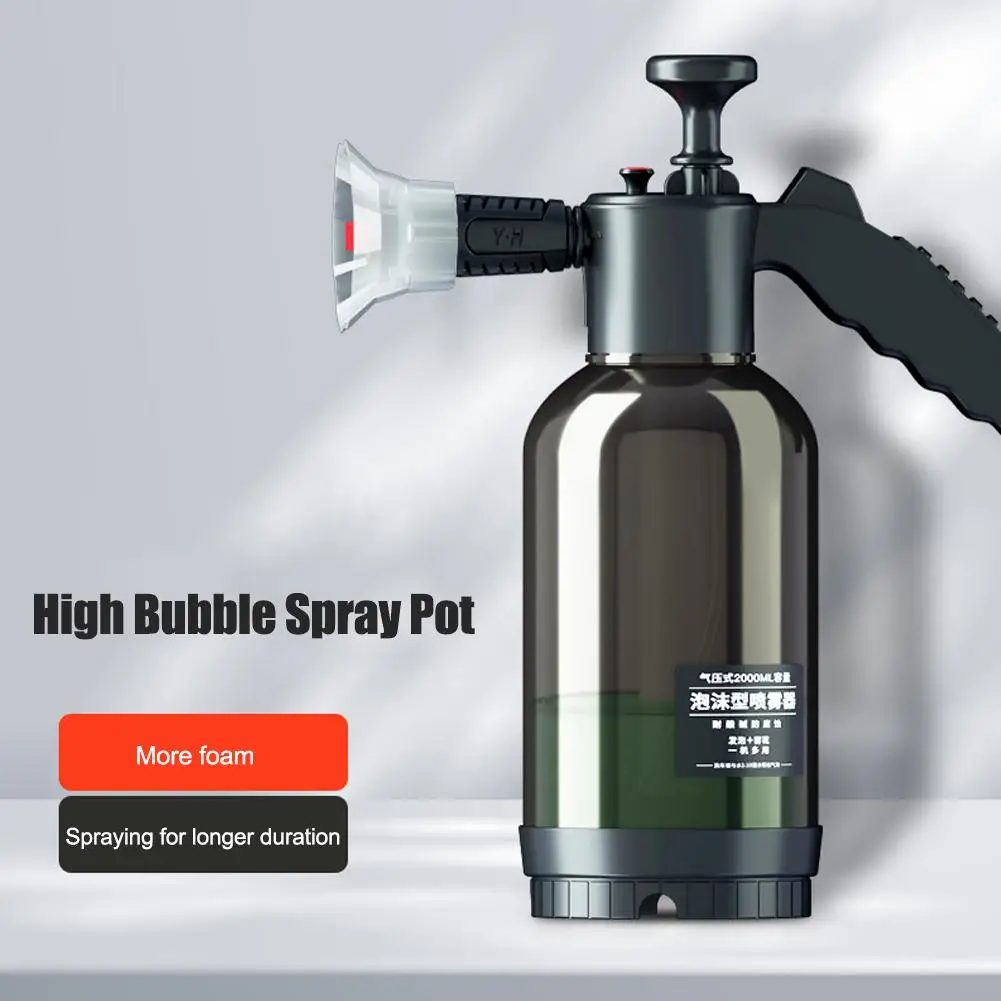 

Garden Water Bottle Auto Spray Watering Can Car Cleaning Cars Washing Tools 2L Foam Nozzle Tool Foam F0R6