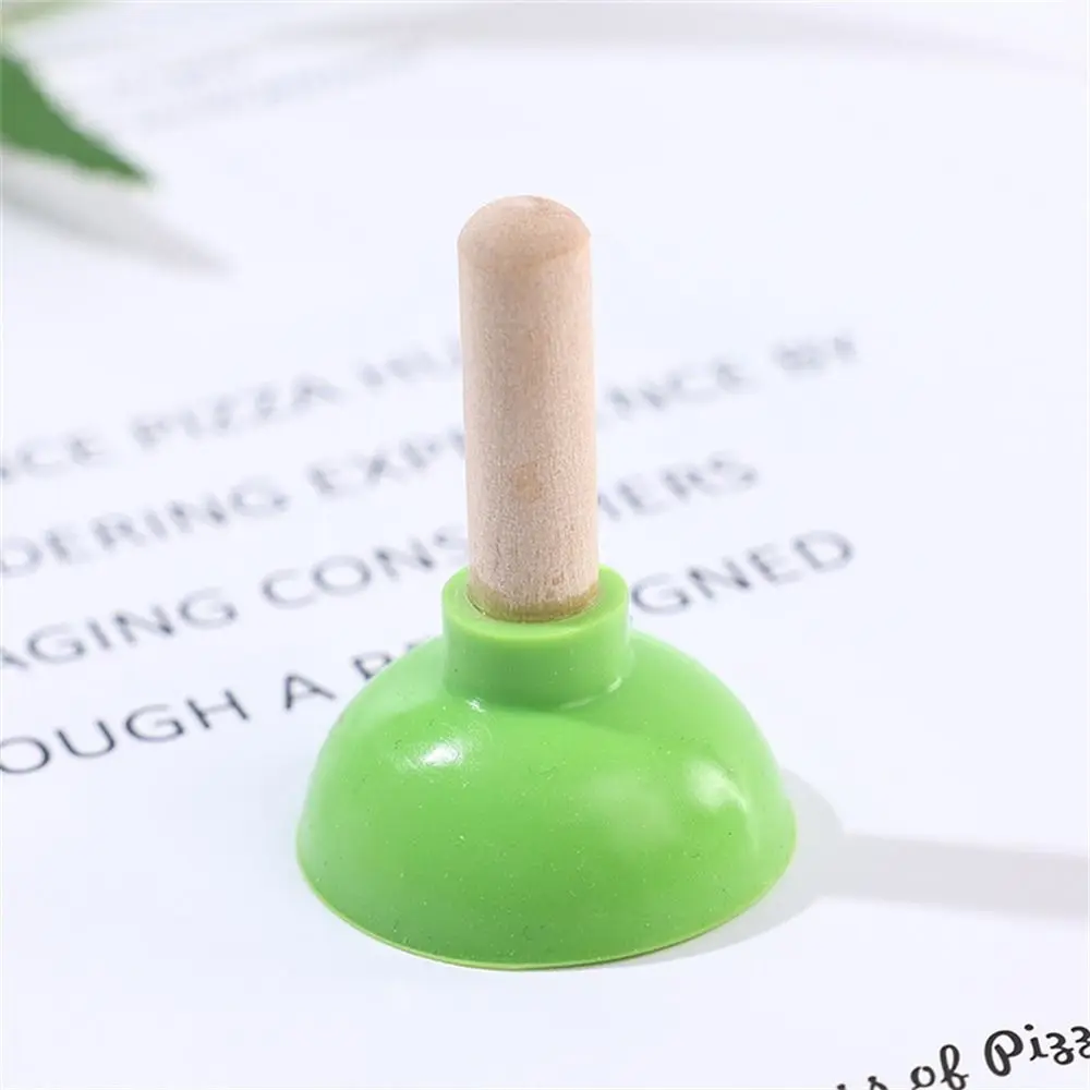 

Mini Tiny Plunger Magic Inspired Looking Mentalism Toilet Shape Phone Holder Light Weight Close-Up Toilet Sucker Stand For Card