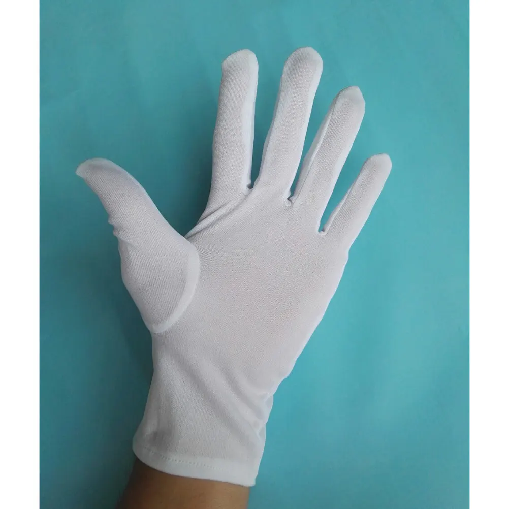 

12Pairs Lightweight Cotton Work Gloves for Industrial Gardening Cleaning Construction Jewelry Inspection Non-Dust Protective