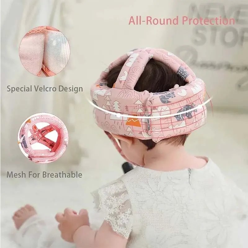 Casco de seguridad para bebé, protección para la cabeza, almohadilla anticaída para niños pequeños, aprender a caminar, gorra de choque