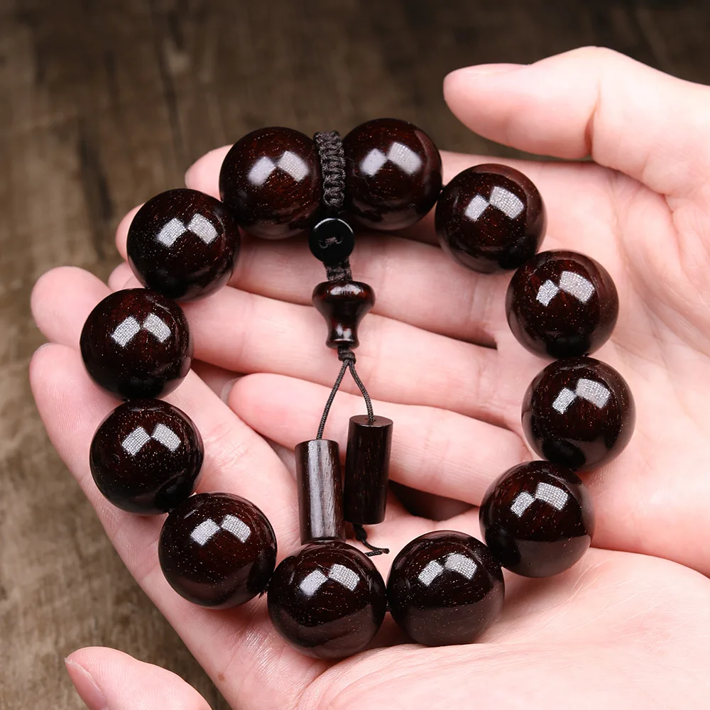 Natural Log Lobular Rosewood 2.0 Old Material Full Venus Unisex Prayer Beads Bracelet Hand String Gifts