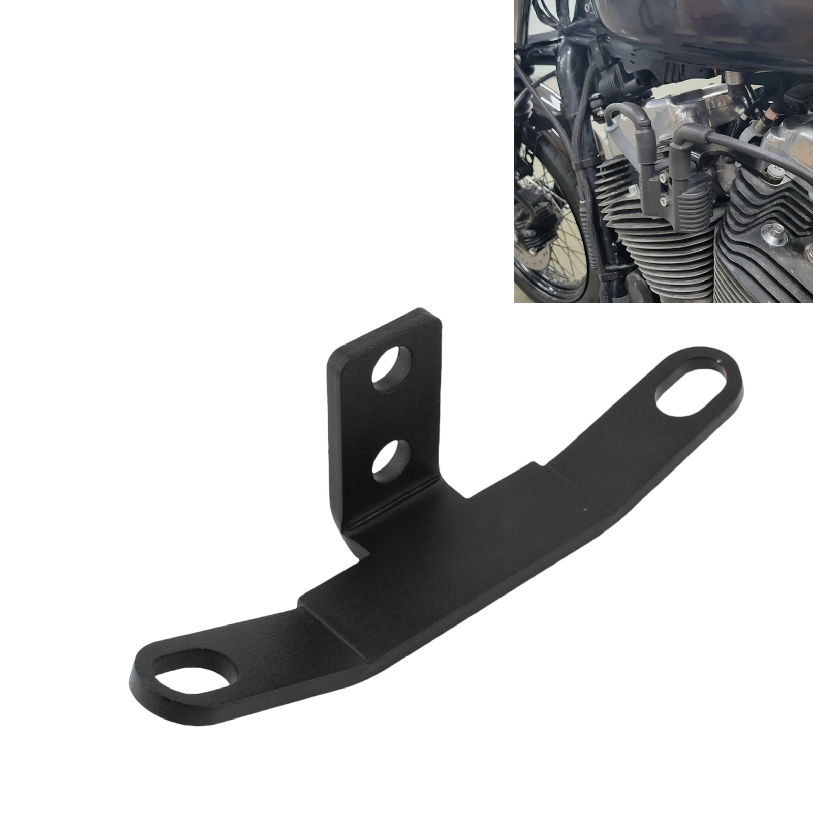 For Harley Sportster XL883 XL1200 X48 V72 Motorcycle Spark Plug Ignition Relocation Bracket Mount Kit