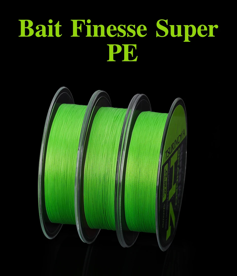 Tsurinoya 4 webt pe Angelschnur h4 4-8lb 150m leichtes Spiel Forellen spiel Long Casting 4 Strang geflochtene glatte Multi filament schnur – Detail 14
