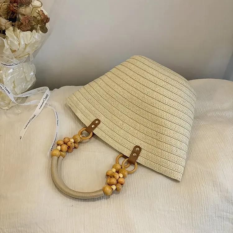 2025 Autumn 787 New Shoulder Bag Straw Woven Bag Large Capacity Leisure Commuter Bag Handbag Simple and Versatile