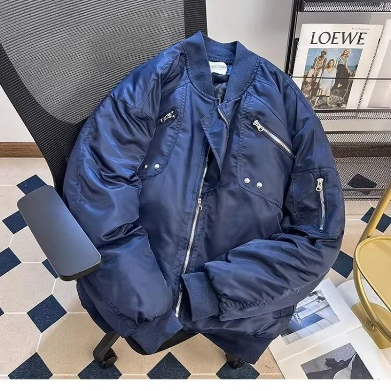 

Куртка-бомбер 2026, мужская и женская зимняя утепленная бейсбольная куртка, хлопковая куртка, трендовая модель