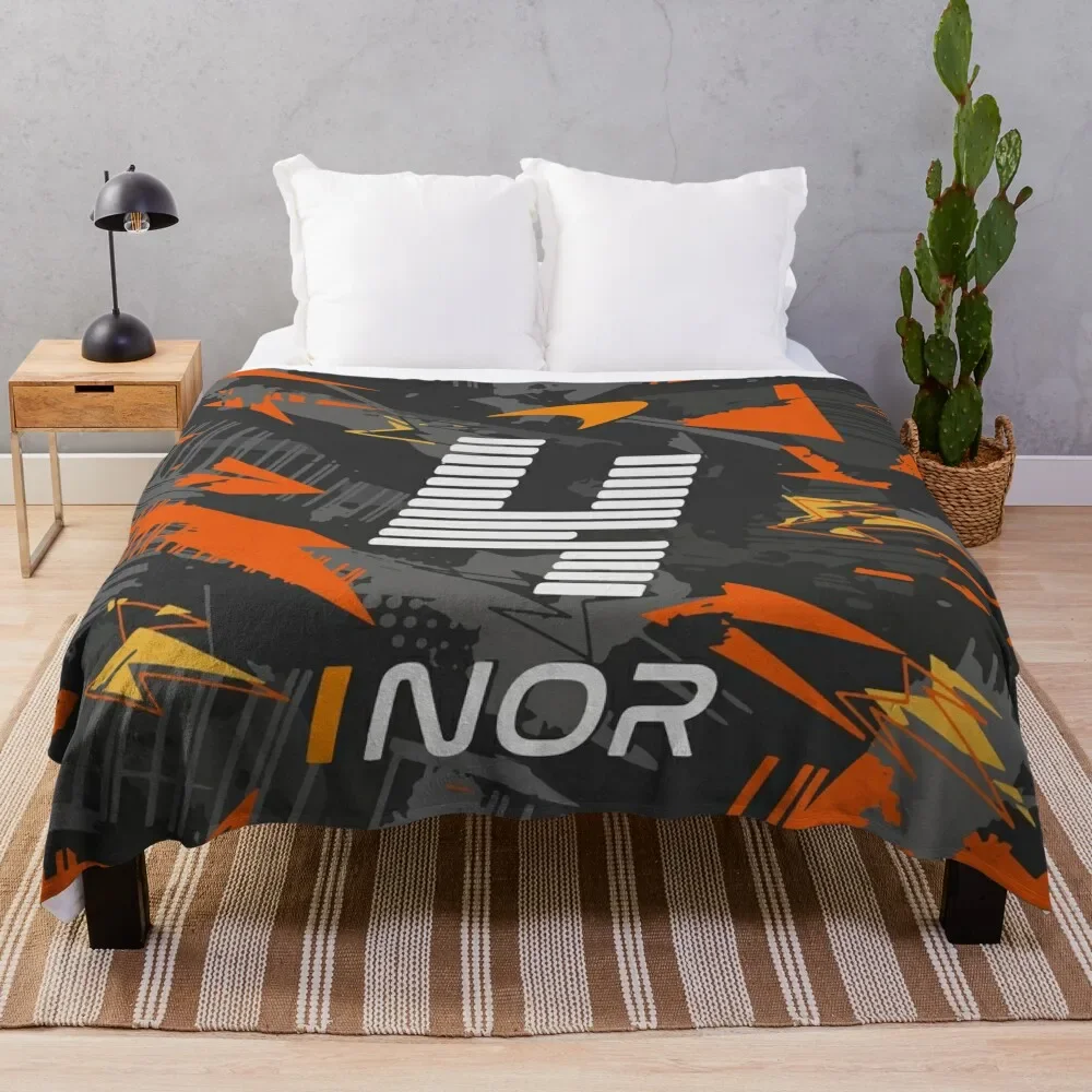 

Lando Norris 4 - Abstract Design Throw Blanket Baby For Sofa Thin Cute Blankets