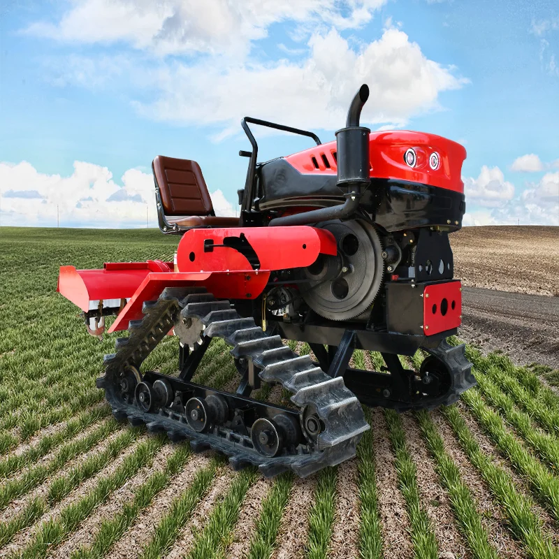 Power Agricultural Farming Multifunctional Mini Crawler Cultivator