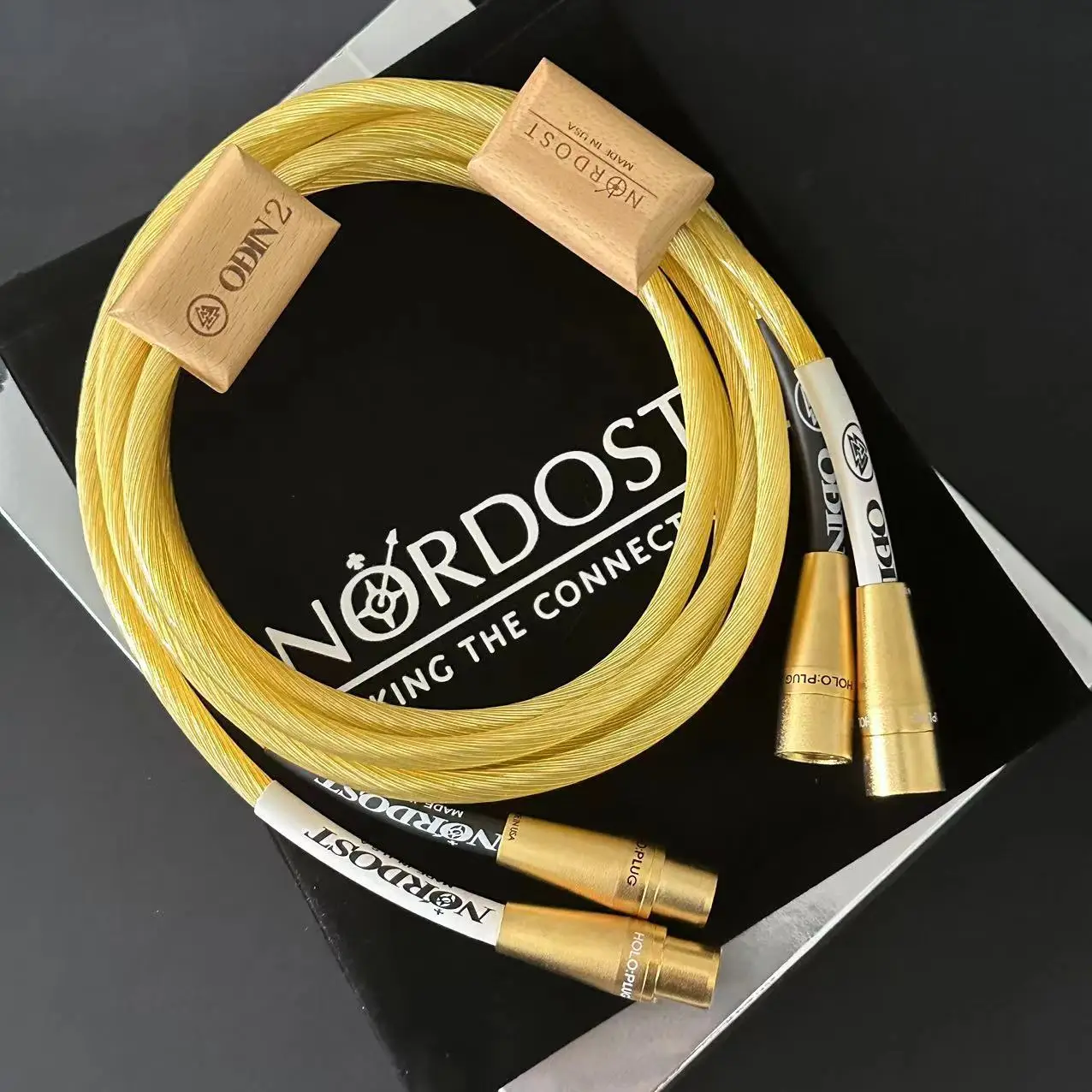 Nordost ODIN 2 Gold RCA Audio Cable HIFI XLR Male To Female Plug Lin Highest Reference Interconnects Audiophile For Amplifier CD