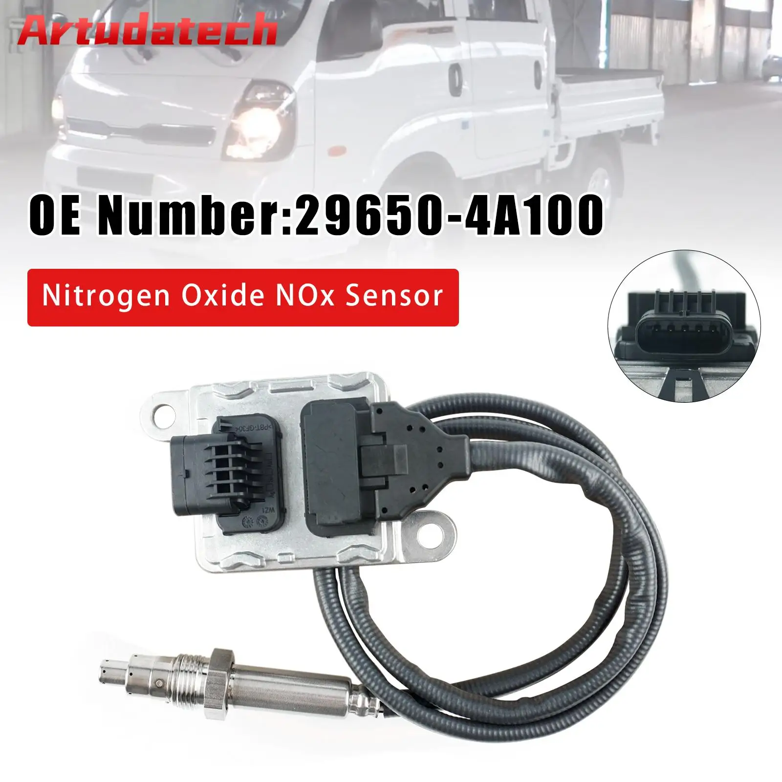 Sensor de óxido de nitrogênio NOx Artudatech 29650-4A100 para Hyundai Porter 2 H-100 Kia Bongo 3