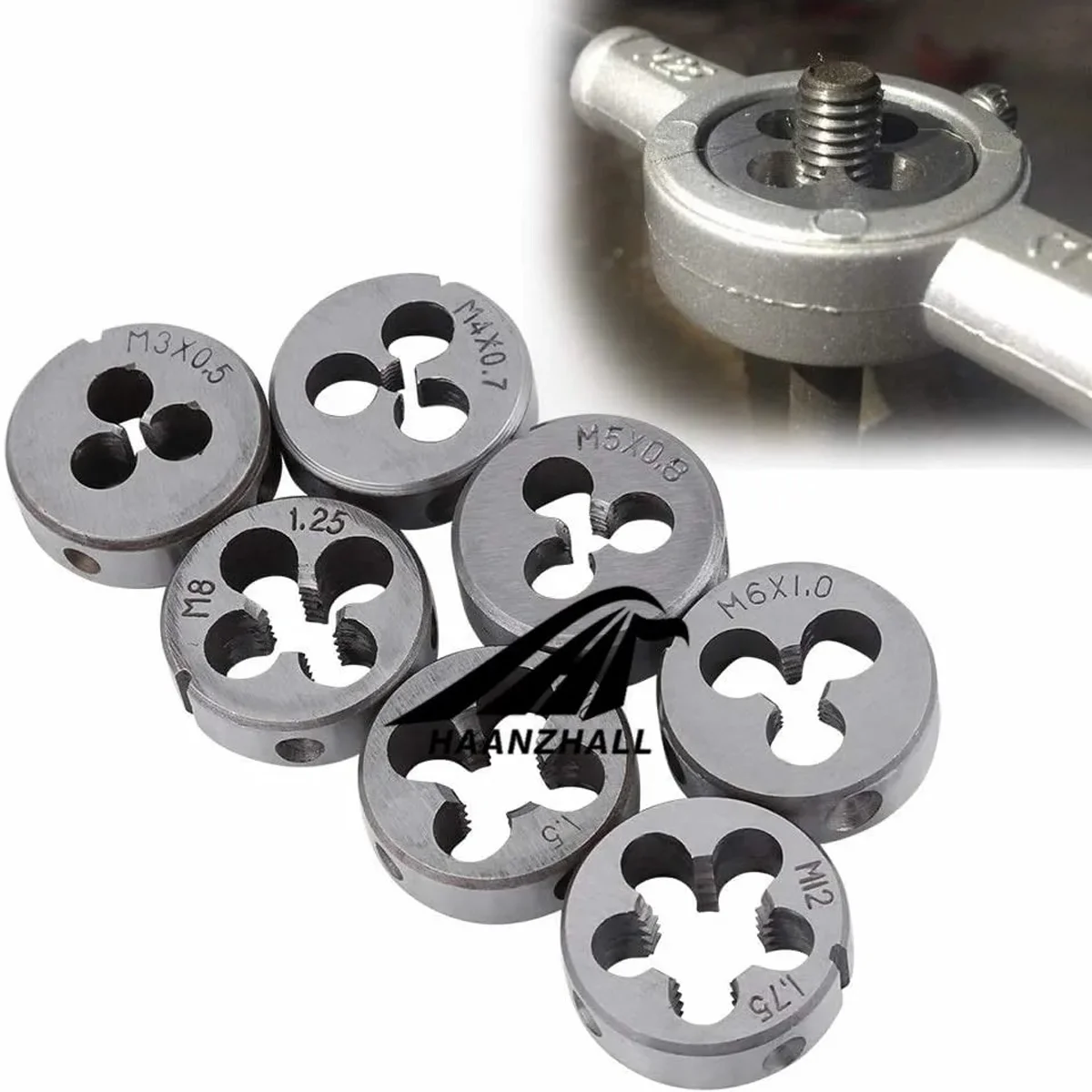 Toolly Tap and Die Set, 32pcs Metric Hardened Steel Tool Set, Essential Threading & Rethreading Tool with Storage Case