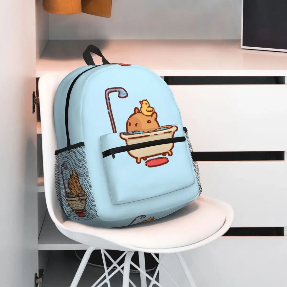 

Capybara Student Backpack School Bag Hiking Travel Daypack for Men Women Fashion Bookbag Shoulder Bags
