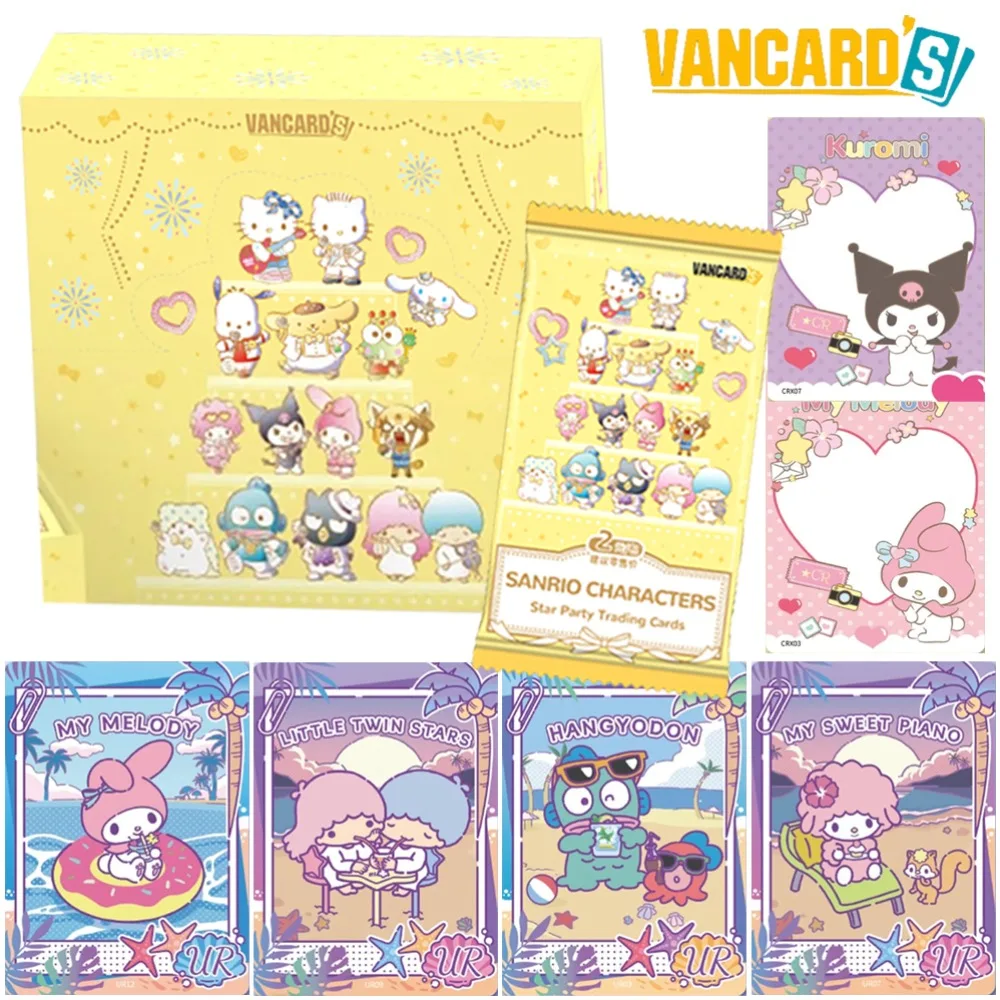 

VANCAR'S Original Sanrio Collection Card Hello Kitty Daniel Celebrity Family Summer Party Theme Card Children Cherish Toys Gifts