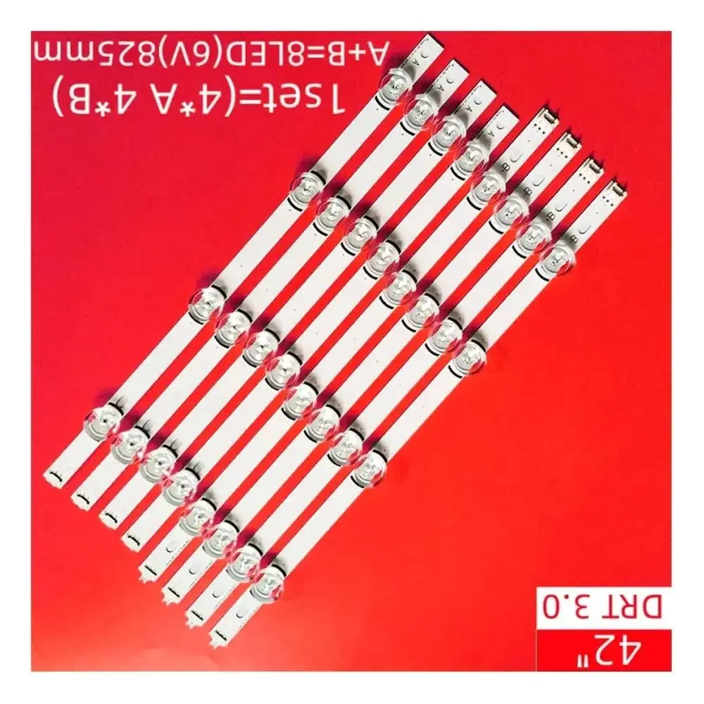 825mm LED Backlight Lamp Strip 8 Leds For LG 42LY320C LC420DUE INNOTEK DRT 3.0 42 Inch TV 42LB5610 42GB6310 42LB6500 42LB552V