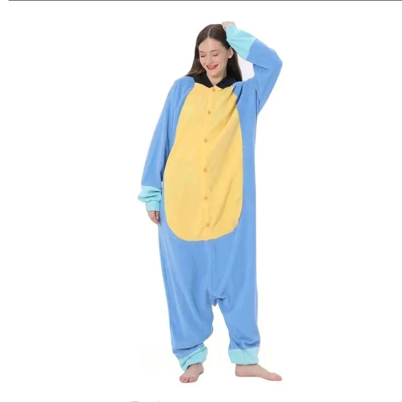 Bear's Den Adult Halloween Blue Dog Cosplay Homewear Party Costume Kids Onesie Cartoon Pajamas Girls Women Men Animal New 2025