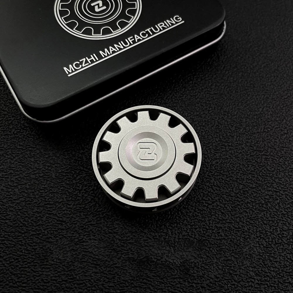 MCZHI EDC Stainless Steel Fidget Spinner Fidget Toys For Adults Gyro Office Desk Accessories Novelty Toy Anxiety Relief Gadgets