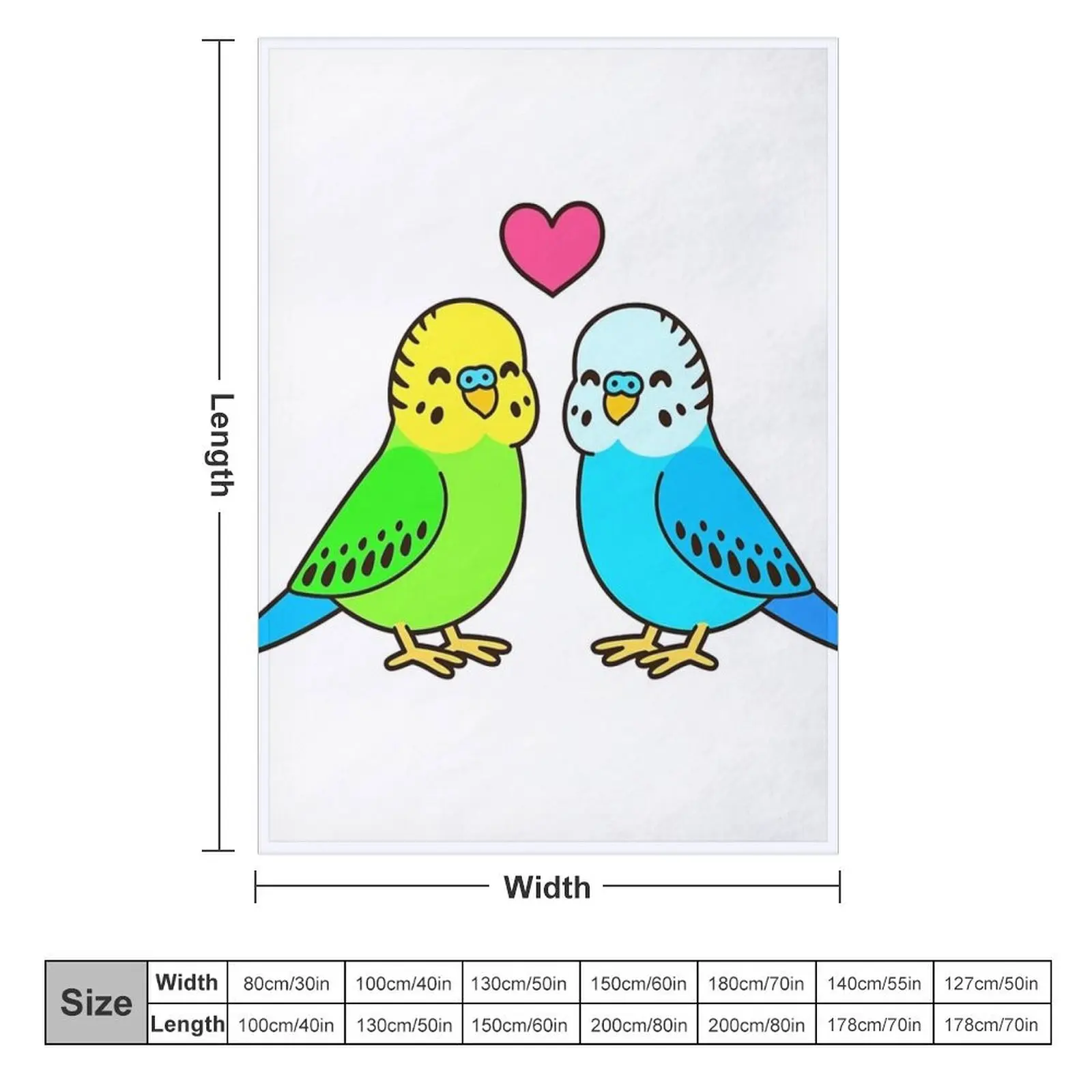 Animal Budgie Bird Throw Blanket heavy to sleep Winter beds For Sofa Thin Blankets